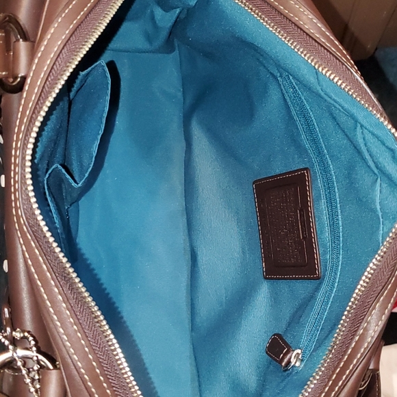 Coach Ladies Leather Handbag - Picture 14 of 16